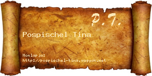 Pospischel Tina névjegykártya